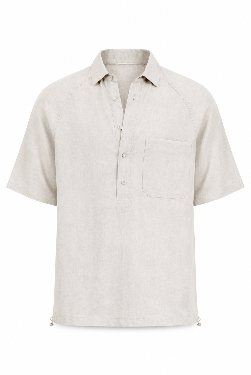 proto beige front Porto Shirt - Image 1